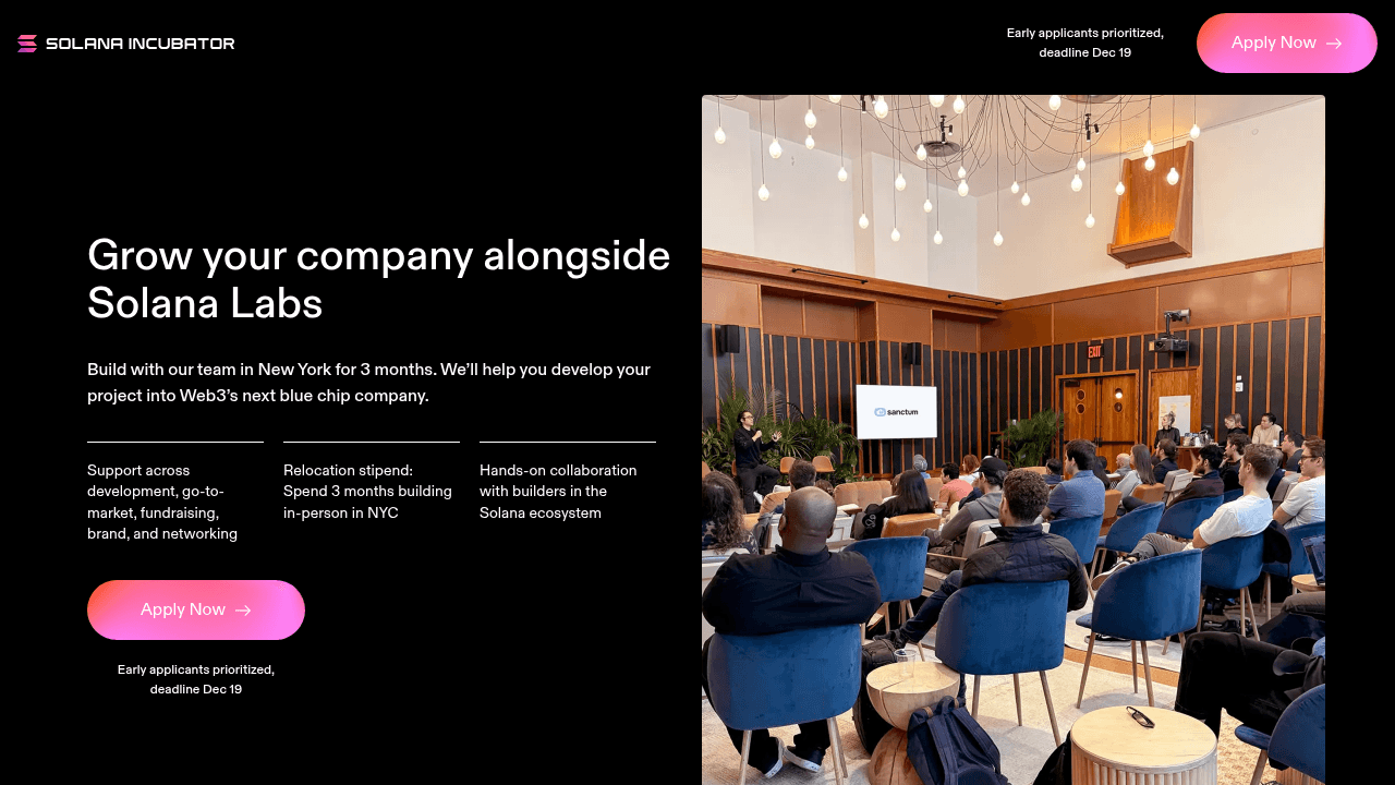 Solana Incubator - Cohort 4 banner