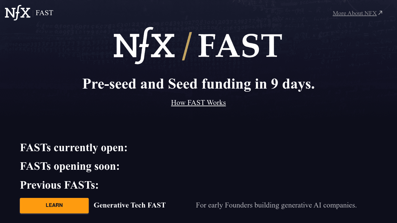 NFX FAST banner