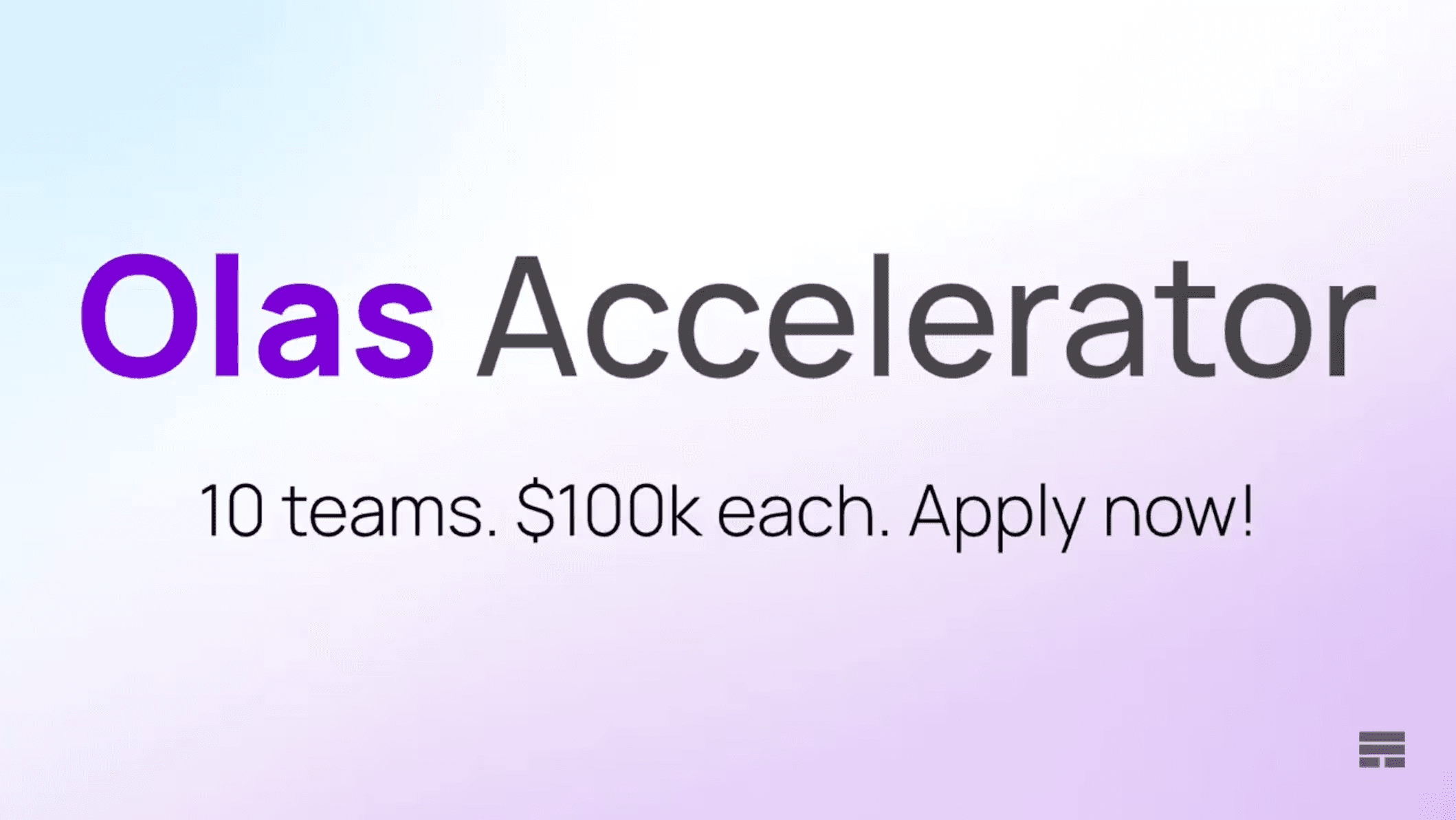 Olas Accelerator banner